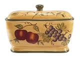 BREAD BOX, TOAST JAR FRUIT GRAPE DECOR