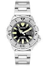 Seiko Men's "Black Monster" Automatic Dive Resin Strap Watch #SKX779