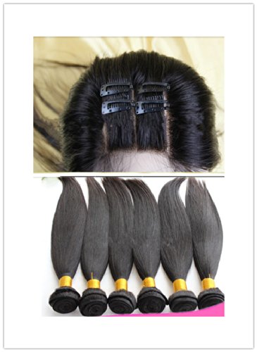 Compare Prices 3 Way Part Closure Weft Natural Straight Virgin