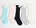 FAYBOX Lace Ruffles Buttons Hollow Kids' Girl Boot Socks Knit Leg Warmers