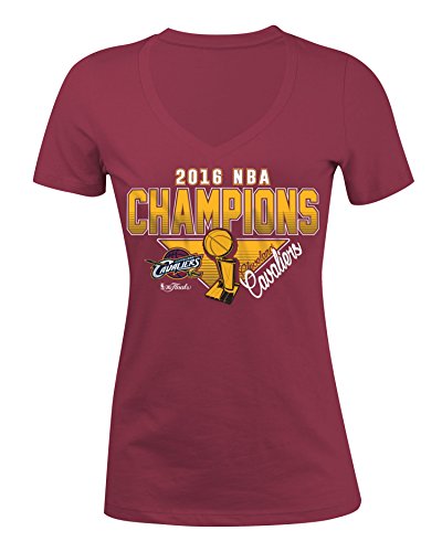 NBA Cleveland Cavaliers Women's Champions Baby Jersey V-Neck Short Sleeve Tee
