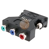 DVI / DVI-I Male to HDTV [RGB] Video Component Adapter supports Sony PS3