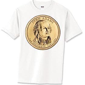 US PRESIDENT-john adams T-Shirt 6.1 Heavyweight