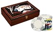 Triple Crown Poker Chip Set, 200 11.5 gram Clay Composite Chips w/Elegant Lacquer Finish Wood Case Triple Crown Poker Chip Set, 200 11.5 gram Clay Composite Chips w/Elegant Lacquer Finish Wood Case