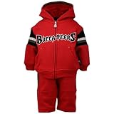 Reebok Tampa Bay Buccaneers Red Toddler Full Zip Sweatshirt & Sweatpants 2-Piece Set