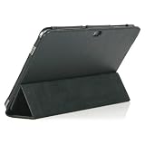 Black / PU Leather Flip Stand Case / Cover / Skin / Shell for Samsung Galaxy Tab 10.1 + Free Screen Protector(1778-1)