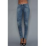 Blank Denim The Beer Goggles Motorcycle Skinny Jean,Denim for Women by blank apparel