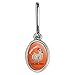 Graphics and More Guess What Chicken Butt Funny Antiqued Oval Charm Clothes Purse Suitcase Backpack Zipper Pull Aid