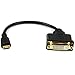StarTech.com 8in Mini HDMI to DVI-D Adapter M/F - 8 inch Mini HDMI to DVI Cable - Connect a Mini HDMI Tablet or Laptop to a DVI-D Display