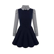 Sexy Long Sleeves Turtleneck Lace Pleated Winter Cotton  Dress