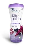 Plum Organics Super Puffs Purples, Blueberry & Purple Sweet Potato, 1.5-Ounce (Pack of 4)
