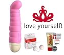 FunFactory Mini-Vibrator Little Paul (Candy Rose) Luxus Paket inkl. Gleitgel & Liebeskugeln