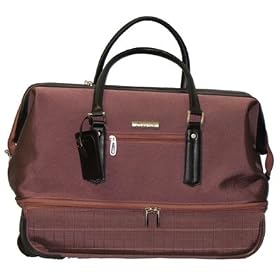 McBrine Pink Ribbon Line Satchel On Wheels