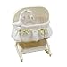 Kolcraft Easy Reach Rocking Bassinet with Light Vibes Mobile, Savannah Swirl Sage Image