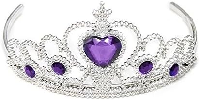 Fairy Princess Purple Tiara Crown Headband Accessories for Kids Costume Party