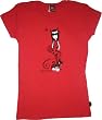 Emily the Strange juniors women's shirt tee Polka Dot Dress Red