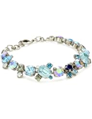 Sorrelli "Salt Water" Glittering Multi-Crystal Silver-Tone Bracelet