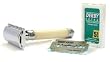 Edwin Jagger De87bl Faux Ivory Double Edge Safety Razor, Ivory