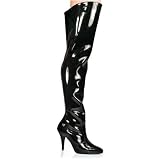 Ladies Vanity-3010, 4 Thigh Boot With Elasticated Gusset by Pleaser