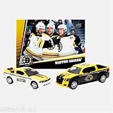 NHL Licensed Boston Bruins 2 Pack Home and Road Mustang GT and Ford SVT Adrenalin Set With Trading Card
