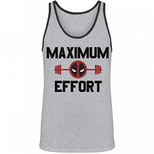Maximum Deadpool Workout: Unisex Canvas Jersey Tank Top