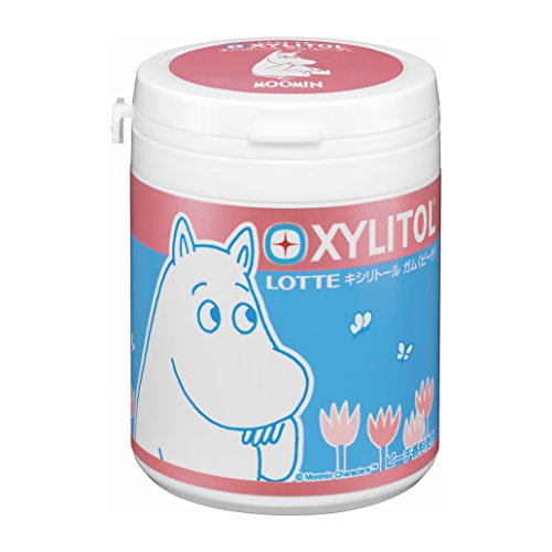 ロッテ ムーミンキシリトールガム<ピーチ>デザインボトル 143g