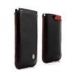 Proporta iPhone 4S Alu - Leder H�lle / Tasche / Case / Einsteckh�lle mit Aluminium Verst�kung