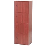 4-Door Cubbies - Mahogany