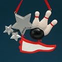 Bowling Shoe, Bowling Pins and Star Ornament