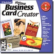 Click here to buy PrintShop Business Card Creator by Broderbund.