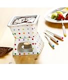 Polka Dot Chocolate Fondue Set By Moda