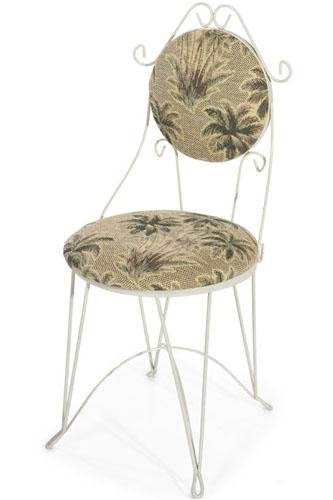 Non-tufted Vanity Chair Evergreen Bobcat