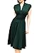 Miusol® Women's Deep-V Neck Elegant Cap Sleeve Vintage Bridesmaid Dress