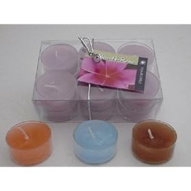 12 Hand Made Soy Tealight Candles - Raspberry