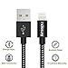 Airsspu iPhone Cable,3Pack(6FT/6FT/10FT)Nylon Braided Lightning Cable USB Cord Charging Cable for iPhone 5/5S/5C/SE 6/6S 6 Plus/6S Plus, iPad mini/Air/Pro iPod touch (Black Gray)