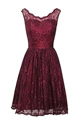 V-neck Short Lace Belted Beaded Bridesmaid Dress/Prom Dress 