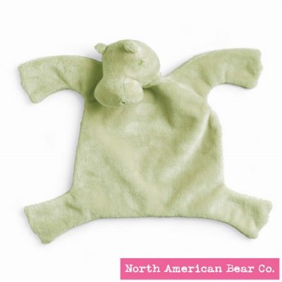 Green Hippo Baby Cozies Blanket