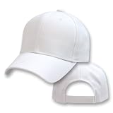 Plain White Adjustable Hat