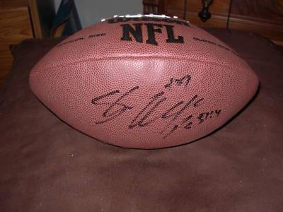 SHAWN ALEXANDER signed football SEATTLE SEAHAWKS COA - Autographed Footballs