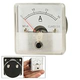 Amico MP-45 DC 30A AMP Ammeter Panel Meter w Installing Parts