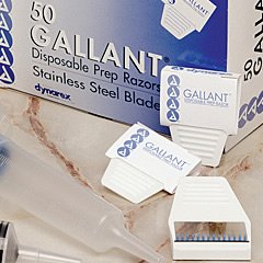 Disposable Gallant Prep Razor, Individually Foil-Packed, 50/bx