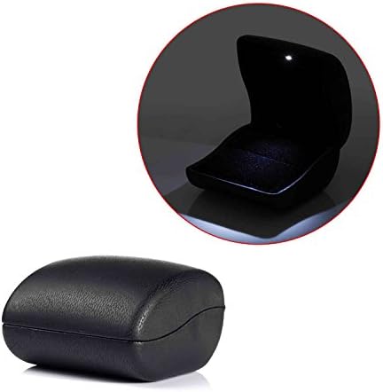 Fafada® LED Lighted Engagement Proposal Ring Box Jewelry Gift Box Case Deluxe PU Leather