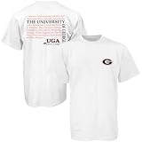 Georgia Bulldogs White Straight T-shirt