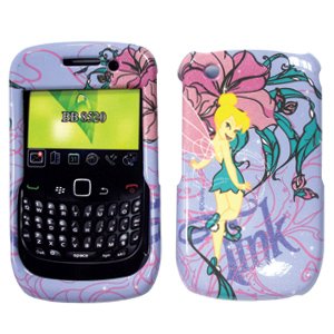 tinkerbell phone cover for blackberry 8520