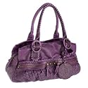 Mantaray- Purple stitch detail shoulder bag