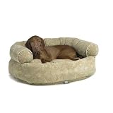 Bowsers Double Donut Dog Bed in Duchess Microvelvet (Duchess, Large (42in x 32in))