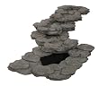 Sunterra 620309 Little River Fountain with Pump, Stone Grey