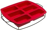 KitchenAid Silicone 6-in-1 Loaf Pan with Sled, Red