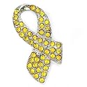 Support Our Troops Citrine Pin