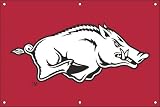Arkansas 2 x 3 Horizontal Applique Fan Banner - B0007A3IIY